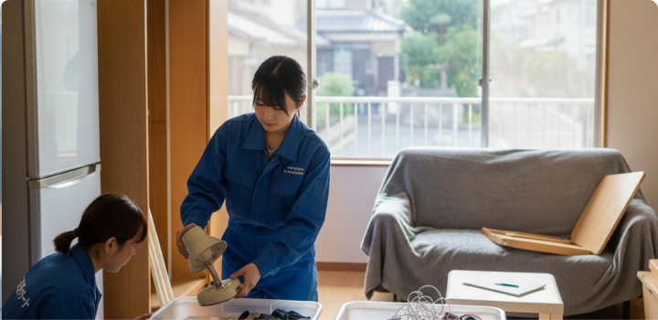 荷物丸ごと「残置物撤去」